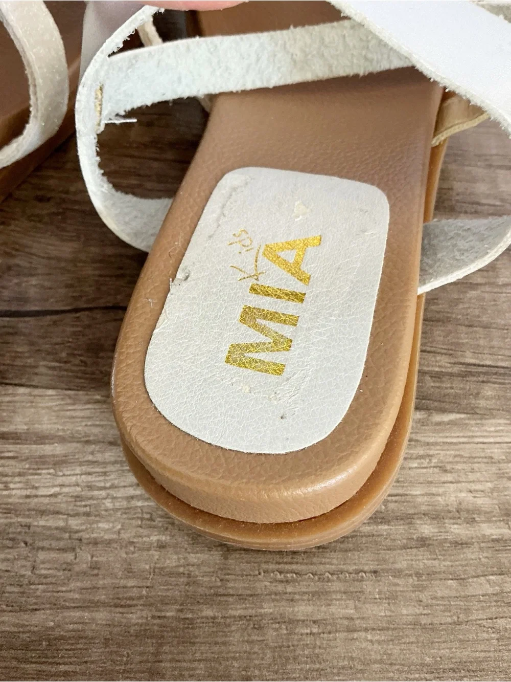 MIA Girls Strappy Gladiator Sandals Velcro Strap Size 3